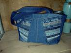 9) Denim hand tas van jeans Spijkerbroek, Ophalen of Verzenden, Nieuw, Blauw, Handtas