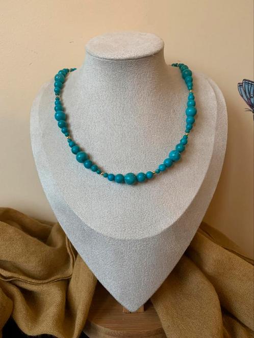 Turkoois turquoise Arizona beschermt geluk power zeldzaam, Sieraden, Tassen en Uiterlijk, Kettingen, Nieuw, Steen of Mineraal