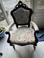 Antiek Stoeltje Gobelin Bloemenpatroon, Antiek en Kunst, Antiek | Meubels | Stoelen en Banken, Ophalen