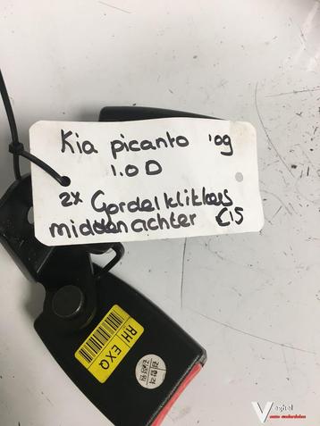 Kia Picanto 2009 5 drs Gordelklikker midden 2 stuks  beschikbaar voor biedingen