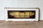 Oud glas in lood raam, 87,5 x 34 cm, Doe-het-zelf en Verbouw, Glas en Ramen, Ophalen, Gebruikt, Minder dan 80 cm, Overige typen
