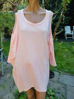 Zachtroze shirt Miss Think met zwarte rug veter, Ophalen of Verzenden, Zo goed als nieuw, Roze, Shirt of Top