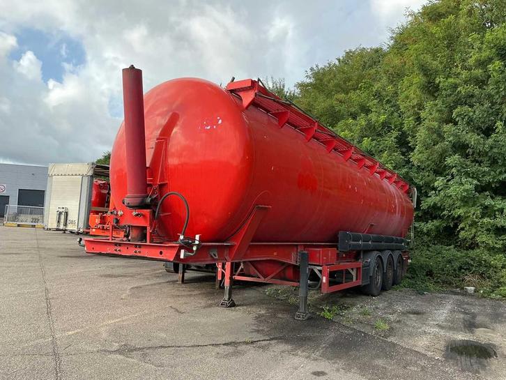 2001 Feldbinder KIP 63 3 Oplegger (75165-160), Auto's, Vrachtwagens, Bedrijf, Aanhangers en Opleggers, Overige brandstoffen, Origineel Nederlands