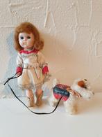 Zeldzame Vogue Dolls Ginny pop met STEIFF foxterrier 1956, Ophalen of Verzenden, Zo goed als nieuw, Pop