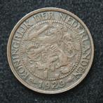 Prachtige 1 cent 1929 - Wilhelmina, Koningin Wilhelmina, Ophalen of Verzenden, 1 cent, Losse munt