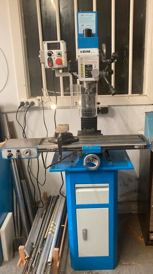 HBM bf25 boor-freesmachine met heel veel toebehoren, Doe-het-zelf en Verbouw, Gereedschap | Freesmachines, Zo goed als nieuw, Overige soorten