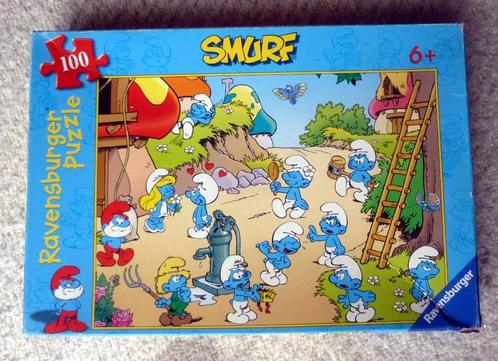 De Smurfen 100, Ravensburger XXL  - compleet, Kinderen en Baby's, Speelgoed | Kinderpuzzels, Gebruikt, Meer dan 50 stukjes, Ophalen of Verzenden