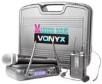 Draadloze UHF microfoon set incl. 1 Handmic + Bodypack WM73C, Muziek en Instrumenten, Microfoons, Vonyx, Overige typen, Nieuw