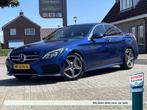 Mercedes C-Klasse C180 AMG Sport / Org NL / Leder / Camera /, Auto's, Mercedes-Benz, Automaat, 65 €/maand, Euro 6, Blauw