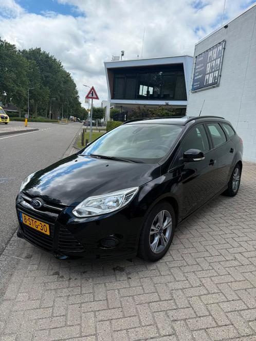 Ford Focus 1.0 Ecoboost Edition 74KW Wagon 2013 Zwart, Auto's, Ford, Bedrijf, Focus, Benzine, A, Stationwagon, Handgeschakeld