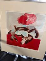 Mooie abstracte litho "Herfst" aangeboden, Huis en Inrichting, Ophalen, Minder dan 50 cm, 50 tot 75 cm, Zo goed als nieuw