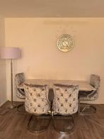 Dining table and  4 chairs, Ophalen, Tweepersoons, 75 tot 100 cm, Zo goed als nieuw