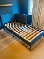 Bed blauw ikea incl. matras afm. 90-200 meter., Huis en Inrichting, Ophalen, Gebruikt, 90 cm, Eenpersoons
