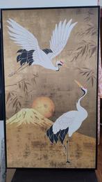 Leen Bakker schilderij kraanvogel 118x70cm, Ophalen, Gebruikt