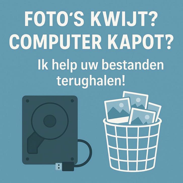 FOTO’S KWIJT? COMPUTER KAPOT? Ik kan misschien helpen!, Diensten en Vakmensen, Computer en Internet experts