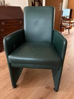 4 Lederen eetkamer stoelen, rugleuning verstelbaar, Huis en Inrichting, Stoelen, Ophalen, Overige kleuren, Leer, Zo goed als nieuw