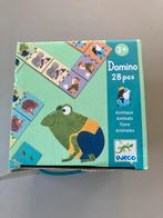 Djeco domino dieren 28 stuks - aan 2 kanten te spelen, Puzzelen, Ophalen of Verzenden, Zo goed als nieuw