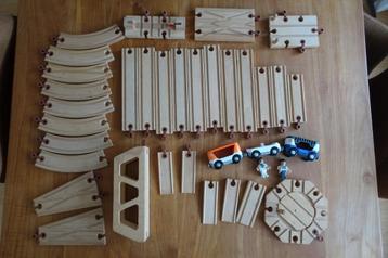 Houten spoorbaan  beschikbaar voor biedingen