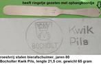BOCHOLTER KWIKPILS, jaren 80, RVS bierafschuimer, Ophalen of Verzenden, Zo goed als nieuw, Overige merken