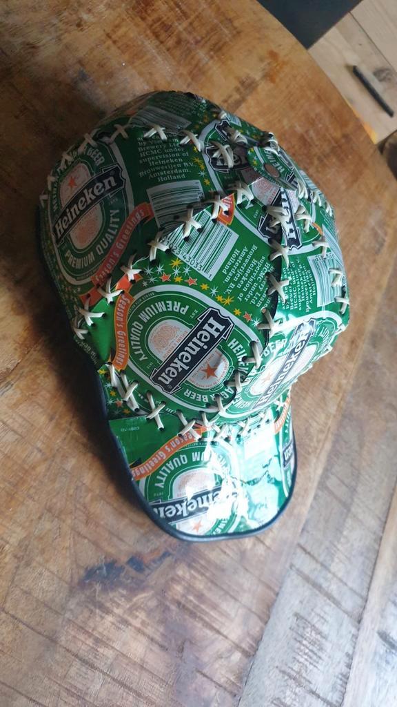 Heineken Blikken Pet - Uniek!, Kleding | Heren, Hoeden en Petten, Pet, 57 cm (M, 7⅛ inch) of minder, Ophalen of Verzenden