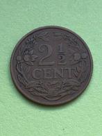 2 1/2 cent 1913, Nederland., Postzegels en Munten, Munten | Nederland, Koningin Wilhelmina, Losse munt, Verzenden