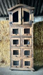 *Antieke eiken apothekerskast - Hoffz * landelijke stijl, Ophalen, Gebruikt, Eikenhout, 50 tot 100 cm