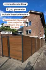 compositie schutting, 1 tot 2 meter, Zo goed als nieuw, Hout, Minder dan 3 meter