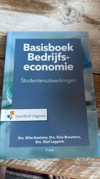 Basisboek bedrijfseconomie-studentenuitwerkingen, Ophalen of Verzenden, Rien Brouwers; Wim Koetzier; Olaf Leppink, Management