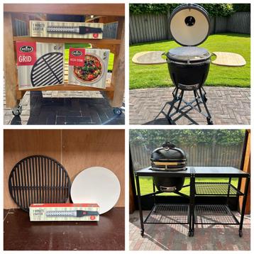 22" kamado + accessoires. Goedkoper dan Bastard & Green Egg beschikbaar voor biedingen