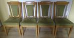 4 eiken eetkamerstoelen gratis af te halen, Huis en Inrichting, Stoelen, Ophalen, Hout, Gebruikt, Bruin