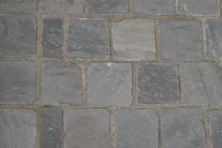 Kandla Grey 14x14x5/7 cm gekapt, Tuin en Terras, Tegels en Klinkers, Nieuw, Terrastegels, Natuursteen, Ophalen