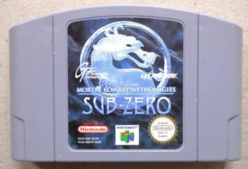 Mortal Kombat Mythologies Sub Zero voor de Nintendo 64 beschikbaar voor biedingen