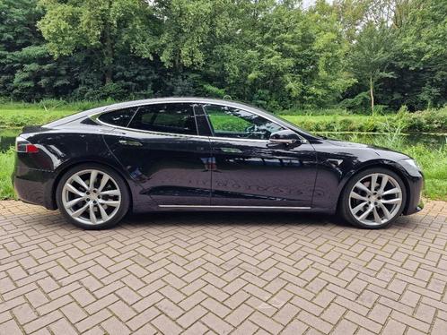 Tesla Model S 2018 Zwart metalic Ceramic coat, 21" Carbon, Auto's, Tesla, Particulier, Model S, 4x4, ABS, Achteruitrijcamera, Adaptieve lichten