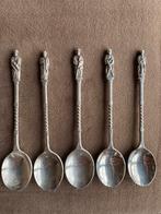 Vijf zilveren Apostel theelepeltjes, Antiek en Kunst, Ophalen of Verzenden