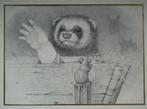 prent nr 2493 - fret en muis, Gebruikt, 1980 tot heden, Ophalen of Verzenden, Dier
