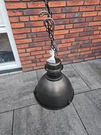 Hanglamp metaal industrieel, Huis en Inrichting, Lampen | Hanglampen, Ophalen, Zo goed als nieuw, Metaal, 50 tot 75 cm