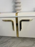 Stijlvolle Dressoir met Gouden Accenten, Ophalen, Zo goed als nieuw, 200 cm of meer, Minder dan 100 cm