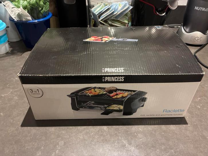 Princess Raclette Gourmet Set - 4 Personen, Witgoed en Apparatuur, Gourmetstellen, Gebruikt, 4 t/m 7 personen, Ophalen