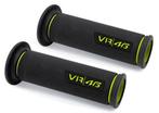 BARRACUDA PAIR OF UNIVERSAL VR46 ZWART RUBBER GRIPS, Floris versterlaan 65h  2316 DZ Leiden, Ophalen of Verzenden, Info@barracudamoto.nl