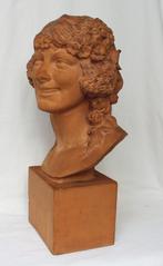 Art Deco buste - Joé Descomps - Terracota., Antiek en Kunst, Ophalen of Verzenden