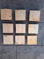 9 vurenhouten klossen/ blokken 15x15, Ophalen of Verzenden, Zo goed als nieuw, Minder dan 180 cm, Overige typen