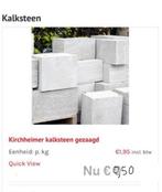 2 Grote brokken Bentheimer zandsteen voor restauratie, Ophalen, Zo goed als nieuw