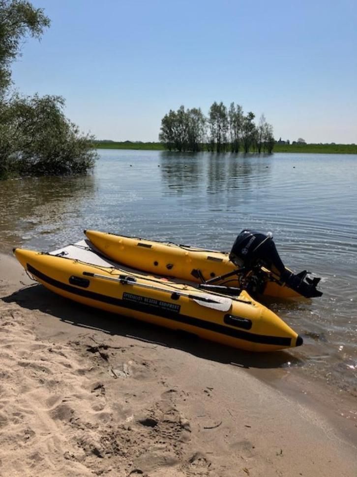 Rubberboot, Watersport en Boten, Rubberboten, Zo goed als nieuw, Overige merken, Overige materialen, Minder dan 70 pk, Benzine