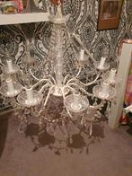 Mooie kroonluchter wit, Ophalen of Verzenden, Zo goed als nieuw, Glas, Klassiek