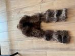 Echt wasbeer bont capuchon (raccoon fur), Kleding | Dames, Mutsen, Sjaals en Handschoenen, Ophalen, Zo goed als nieuw, Sjaal