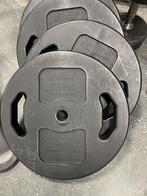 Les mills  don oliver 2 x 10 kg halter schijven gewichten, Sport en Fitness, Fitnessmaterialen, Halterschijven, Gebruikt, 2 x 10 kg