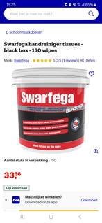 Swarfega handreiniger tissues - black box - 150 wipes, Doe-het-zelf en Verbouw, Ophalen of Verzenden, Nieuw