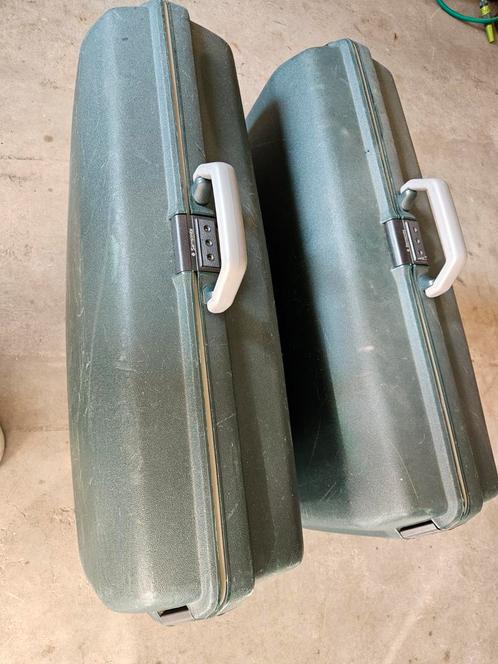2 harde koffers groen samsonite, Sieraden, Tassen en Uiterlijk, Koffers, Gebruikt, Hard kunststof, 70 cm of meer, 55 cm of meer