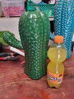 Cactus vaas, Huis en Inrichting, Geel, Ophalen of Verzenden, Minder dan 50 cm, Glas