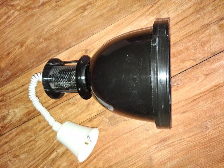 Industriele hanglamp, Huis en Inrichting, Lampen | Hanglampen, Gebruikt, Minder dan 50 cm, Glas, Metaal, Ophalen of Verzenden